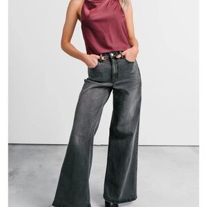 Bane high rise wide leg cello jeans